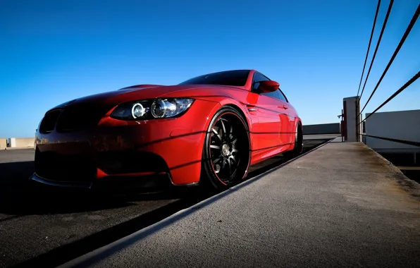 Tuning, bmw, BMW, coupe, headlight, red, 3 series