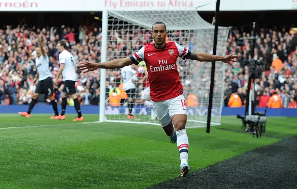 Picture background, gate, Arsenal, Arsenal, Football Club, The Gunners, Theo Walcott, The gunners