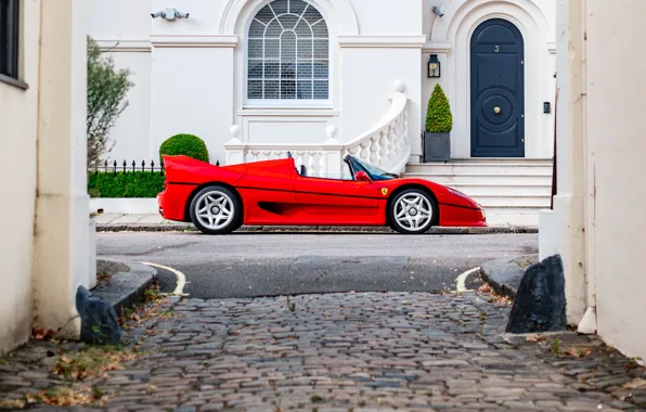 Picture Ferrari, F50, side view, Ferrari F50