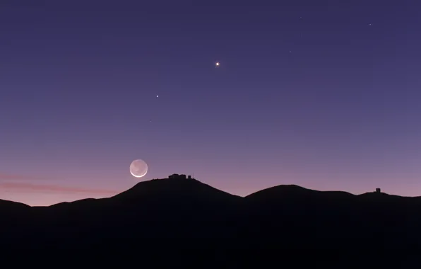 Stars, The moon, Jupiter, Venus