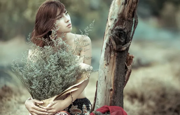 Look, girl, portrait