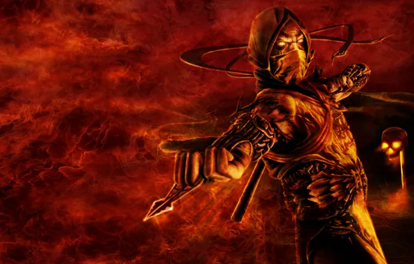 This screenshot I took from Scorpion's fatality is pretty serious wallpaper  material, I removed the IGN logo that was in the bottom right corner  especially for that. : r/MortalKombat