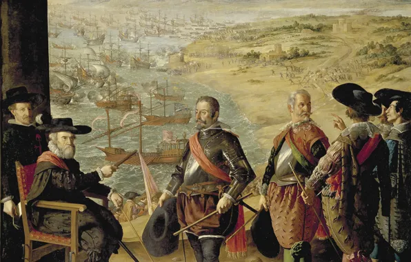 Francisco de Zurbaran, The defense of Cadiz from the British, 1634