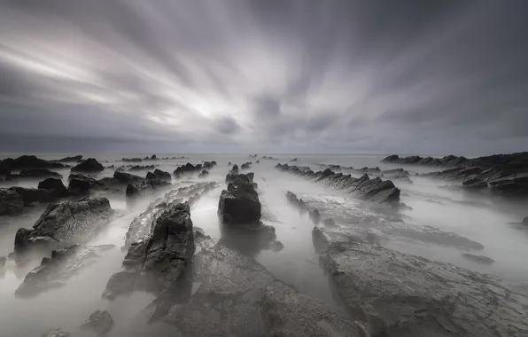 Sea, landscape, stones