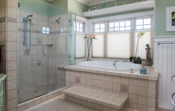 Bath, interior, home, bathroom, shower