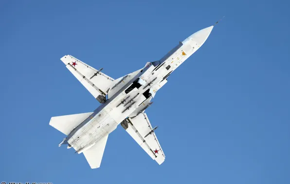 Su-24, bottom view, bomber, the Russian air force