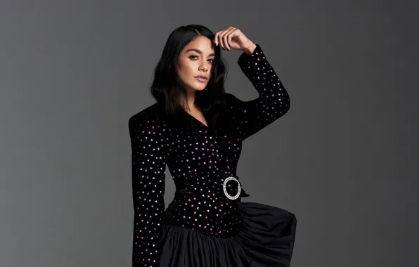 Look, girl, pose, photo, makeup, brunette, beautiful, Vanessa Hudgens