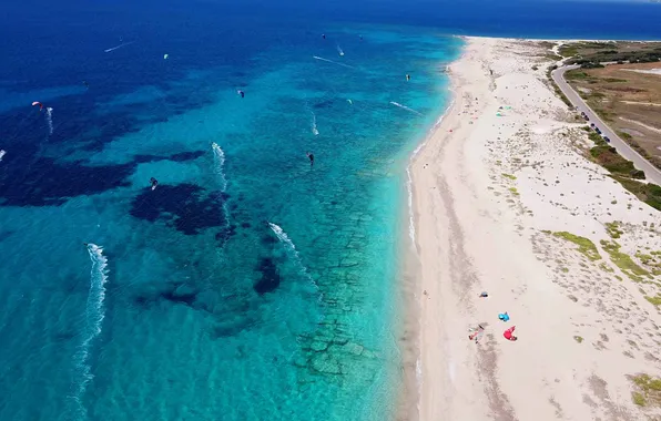Sea, beach, Greece, resort, The Aegean sea, the, Agios Ioannis, Agios Ioannis