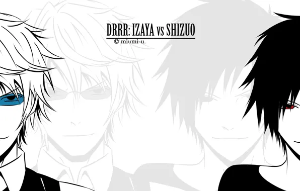 Face, guys, Durarara, Durarara, Shizuo Heiwajima, Of Izaya Orihara