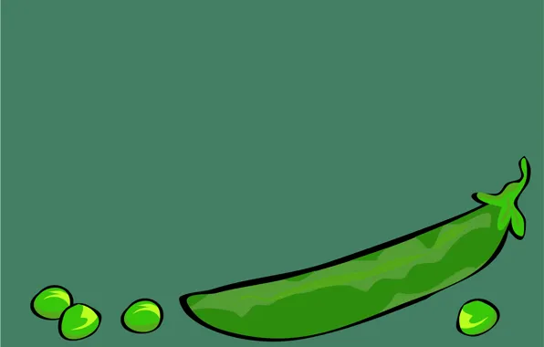 Macro, paint, food, vector, peas