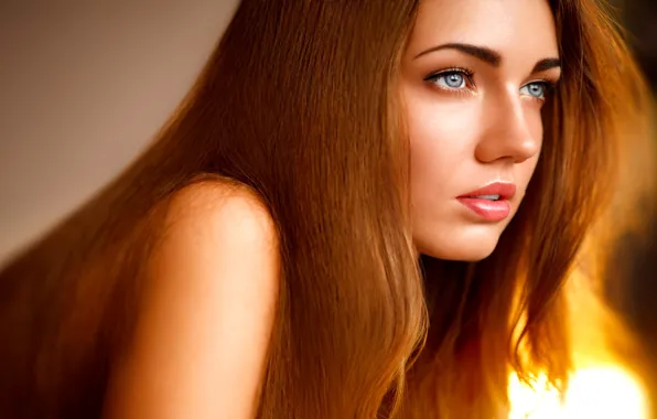 Look, light, face, hair, Marina Frank, Isaeva Marina