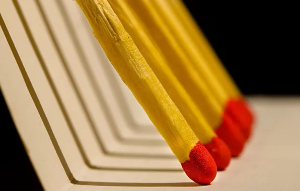 Macro, background, color, matches