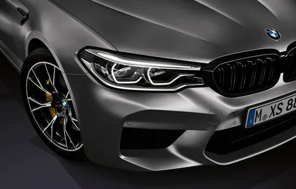Picture the hood, BMW, grille, bumper, 2018, M5, V8, F90