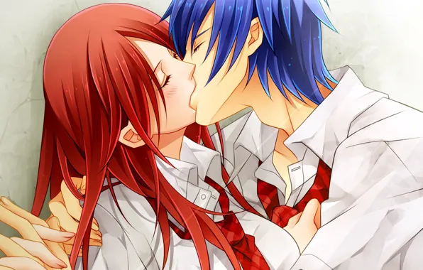 HD kiss anime love wallpapers