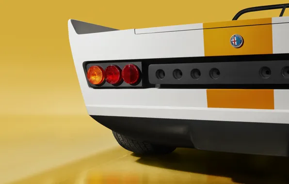 1971, Alfa Romeo, logo, rear, Pininfarina, Type 33, Alfa Romeo 33 Spider Speciale "Cuneo"