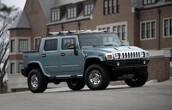 Picture the city, street, Hummer H2