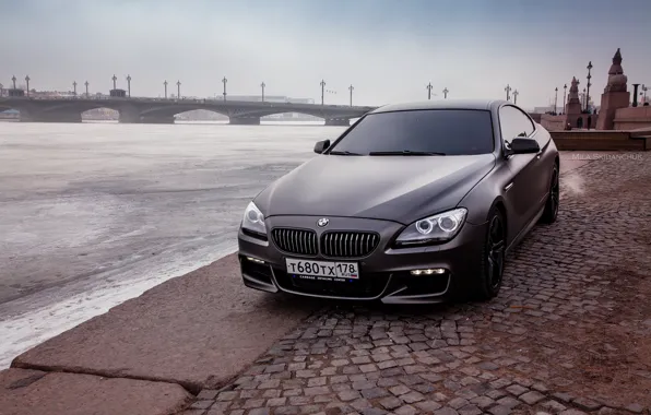 Car, machine, auto, bridge, city, fog, race, bmw