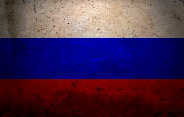 Red, white, Russia, blue, grunge, flag, Minimalism, simple background