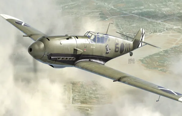 Germany, fighter, Spain, Messerschmitt Bf 109E-3, Carlos Alonso, Condor Legion