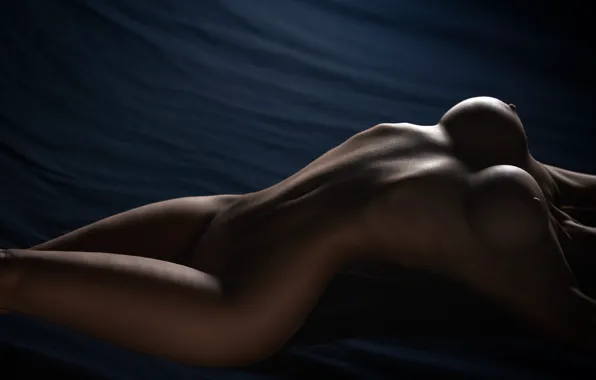 Chest, girl, naked, tummy, figure, Sergey Gokk