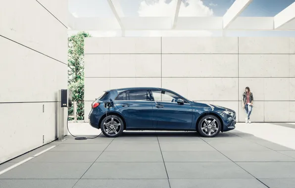 Transport, Mercedes-Benz, charging, car, A-CLASS HYBRID