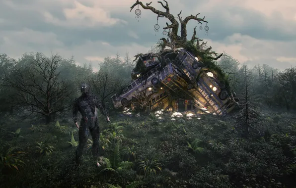 Tree, something, pile, The Yellow Queen