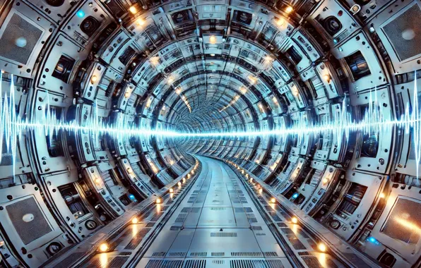 Art, audio, science, waveforms, Hadron collider