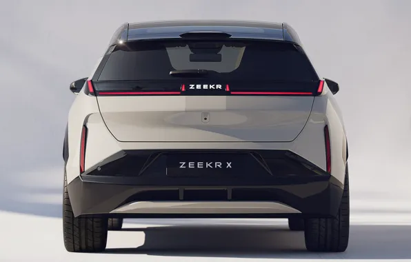 Rear view, crossover, SEA, Zeekr X, Geely Automobile, Zeekr