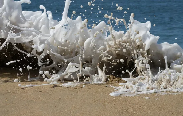 Picture sea, wave, water, squirt, splash