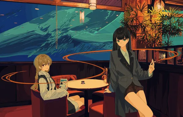 Girls, aquarium, kit