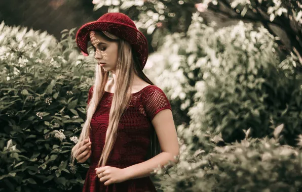 Picture look, face, model, hair, hat, dress, cutie