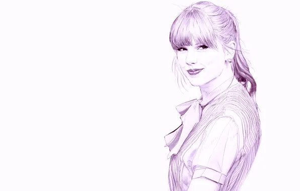 Picture figure, pencil, Taylor Swift