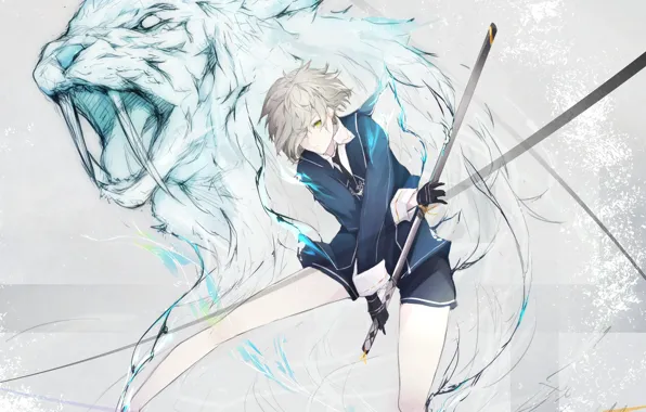 Anime, art, Touken ranbu, Dance Of Swords