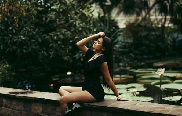 Picture summer, girl, face, model, hair, profile