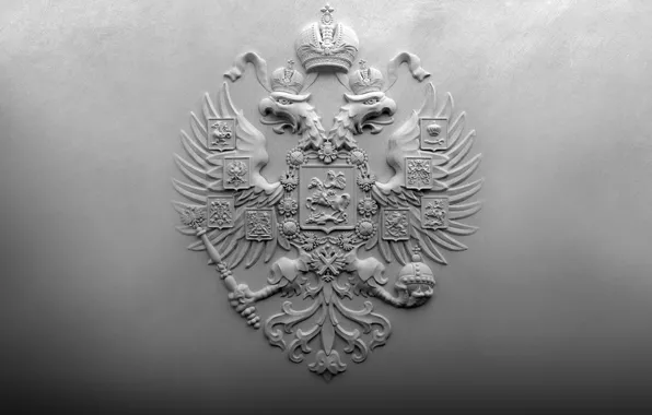 Wall, coat of arms, Russia