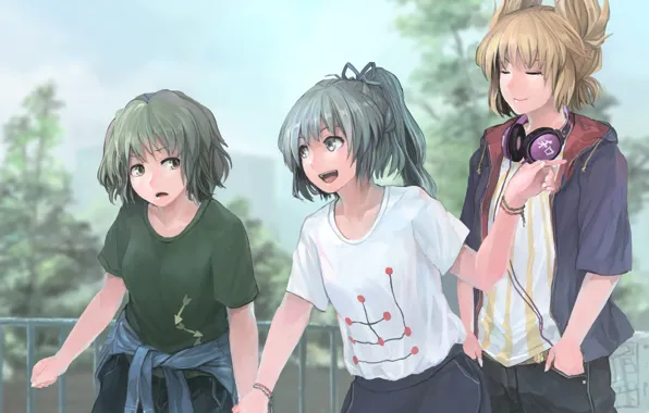 Girls, Trio, Touhou, Touhou, Touhou