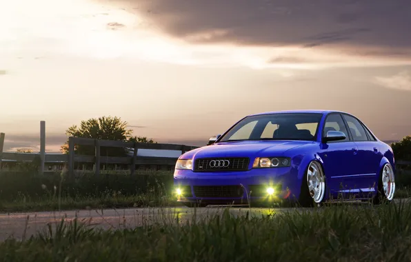 Picture Audi, tuning, the evening, audi s4