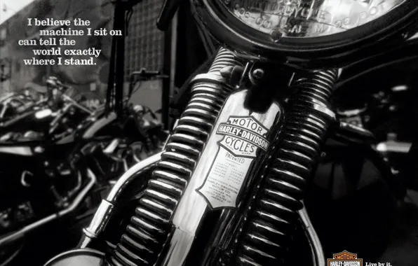 Picture black and white, Moto, Harley Davidson