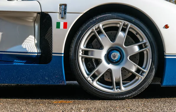 Picture Maserati, logo, wheel, MC12, Maserati MC12