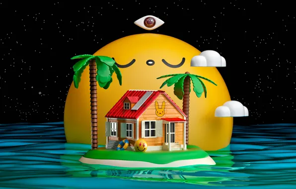 Water, house, Palma, round, OASIS X CHOCOTOY