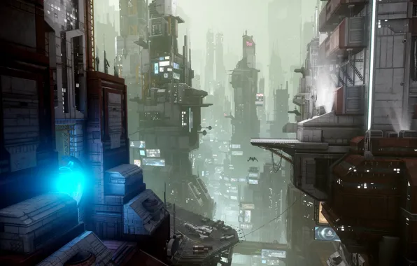 The city, future, Star Citizen