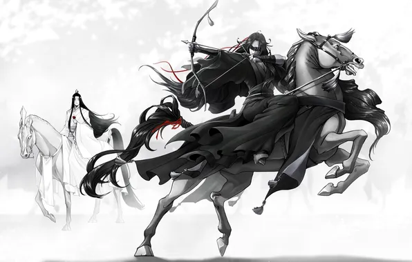 Horse, bow, arrow, the competition, Mo Dao Zu Shi, Master evil cult, Wei Ying, Lan …