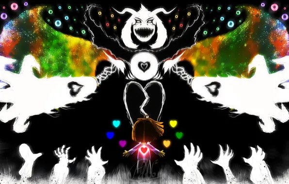 Heart, being, girl, characters, Undertale, Undertail