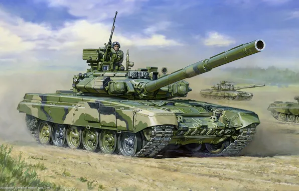 Figure, Tank, Russian, t-90, main battle tank, tankers