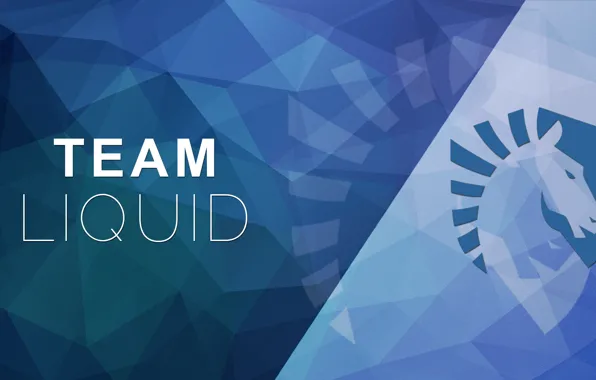 Logo, blue, bend, paper, csgo, dota 2, cs go, polygon