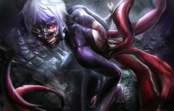 Art, art, Tokyo Ghoul, Ken Kanek, Tokyo Ghoul