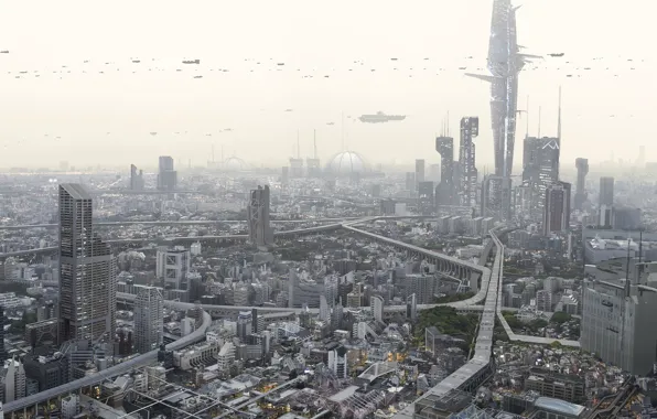 The city, transport, building, DARK MATTER, Season 2 Episode 9