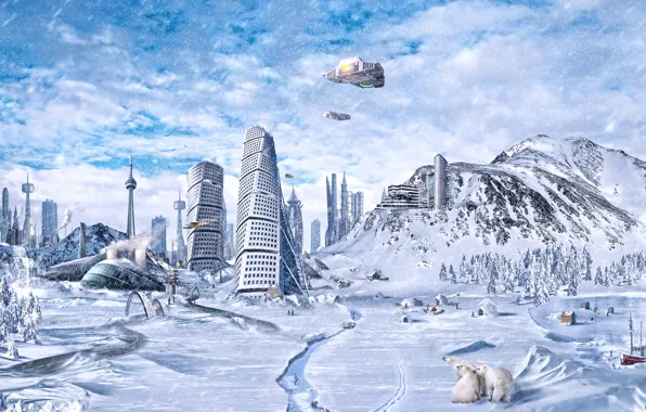 The city, ice, the end of the world