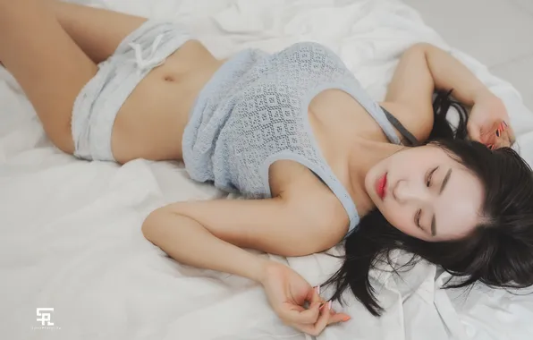 Sexy, pose, model, body, panties, hands, makeup, Mike
