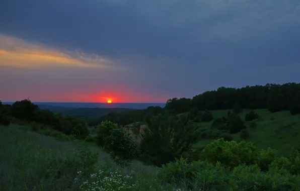 Sunset, relax, the heart of Russia